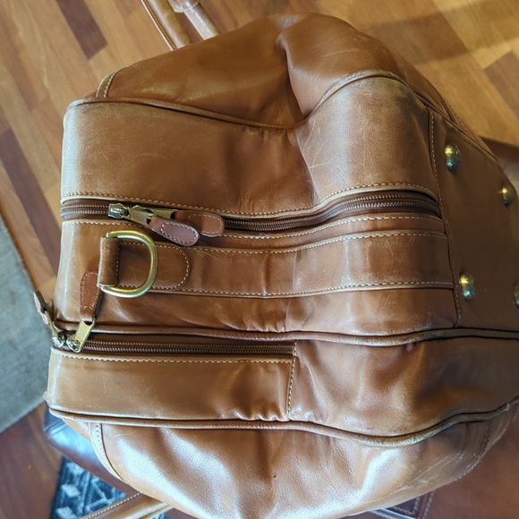 Vintage Coach Overnighter 512 British Tan project bag. - Picture 5 of 16